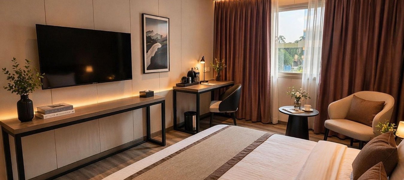 Comfortable Accommodation: Well-appointed rooms for a relaxed and convenient stay.