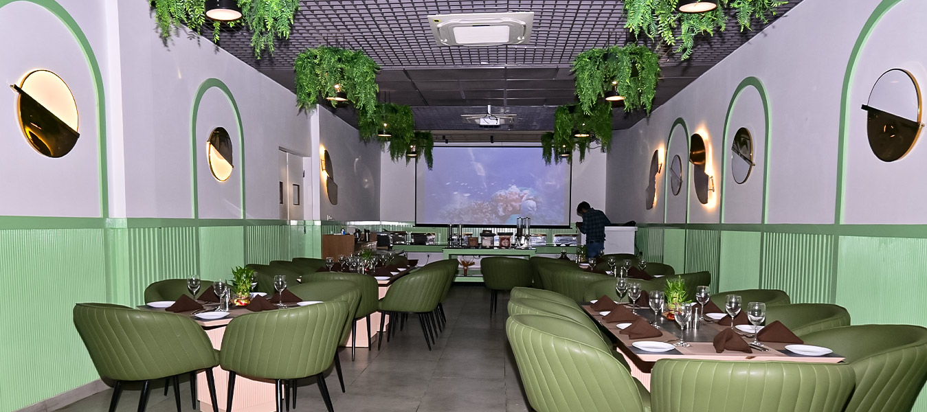 Savor global flavors at Saffron Saga multi-cuisine dining.