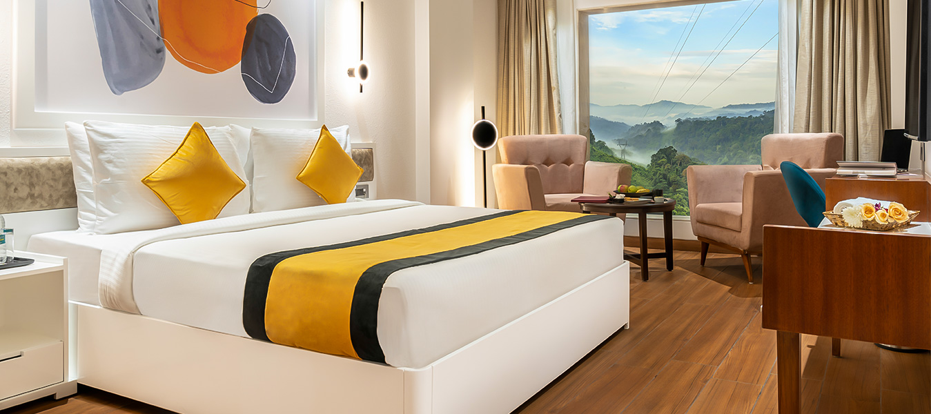 Modern Amenities: Air-conditioned rooms, free wifi, mini-fridges, and 24/7 room service.